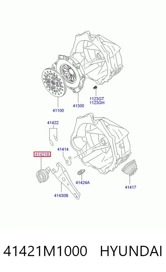 Выжимной подшипник 41421M1000 Hyundai/Kia