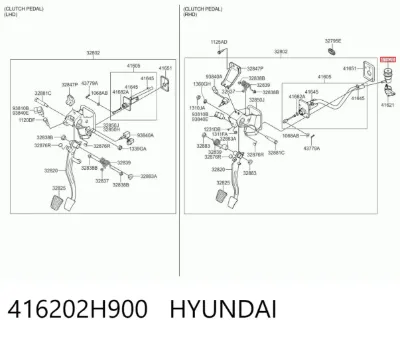 Бачок главного цилиндра сцепления HYUNDAI 416202H900
