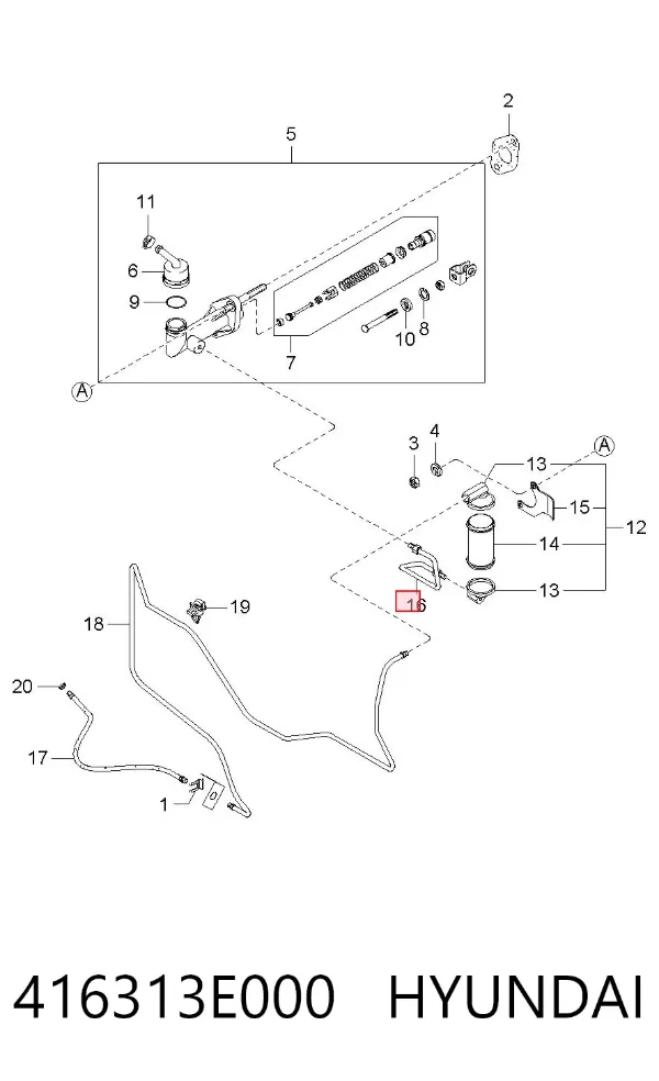  416313E000 Hyundai/Kia