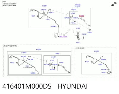 Шланг сцепления HYUNDAI 416401M000DS