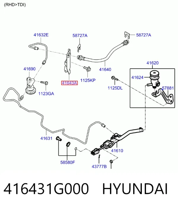  416431G000 Hyundai/Kia