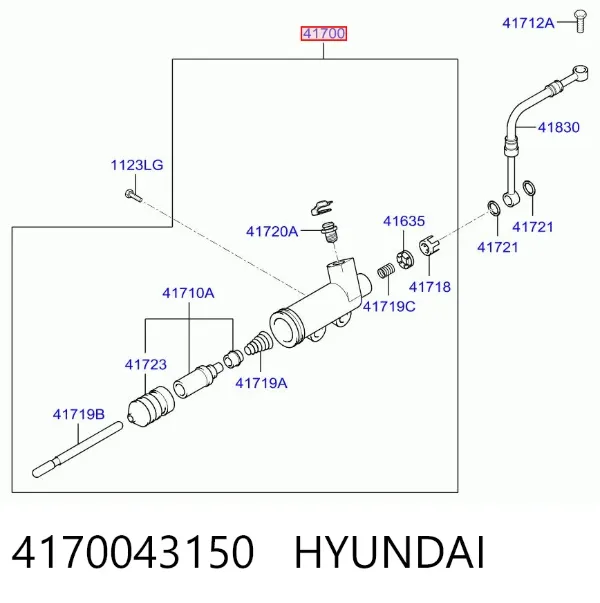 Рабочий цилиндр сцепления 4170043150 Hyundai/Kia