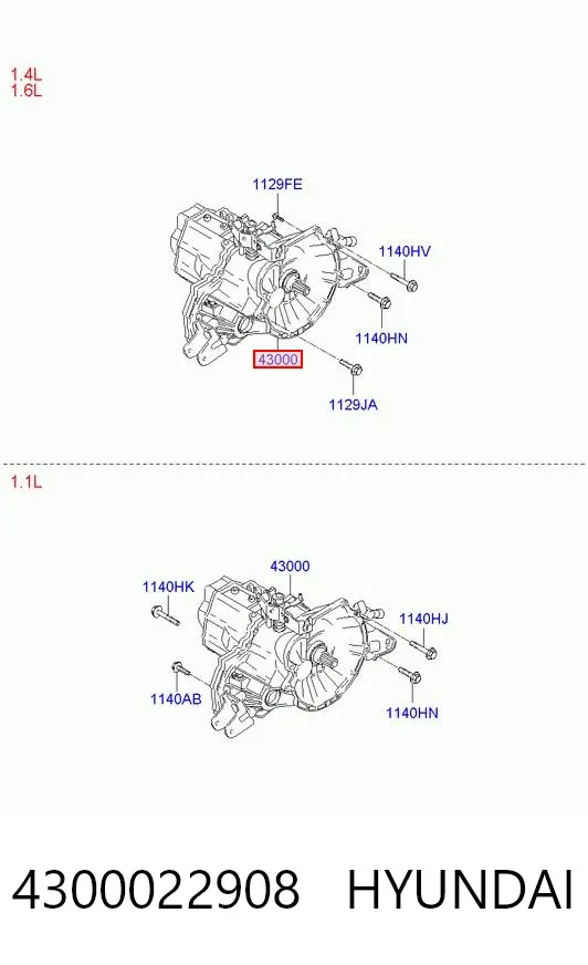 КПП 4300022908 Hyundai/Kia