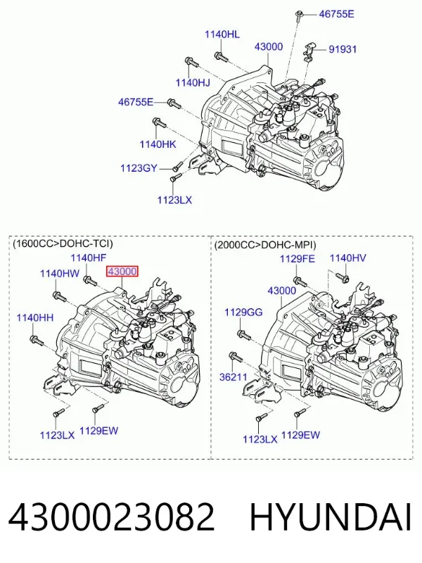 КПП 4300023082 Hyundai/Kia
