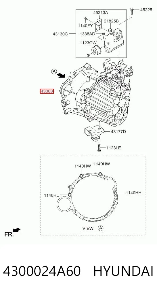 КПП 4300024A60 Hyundai/Kia
