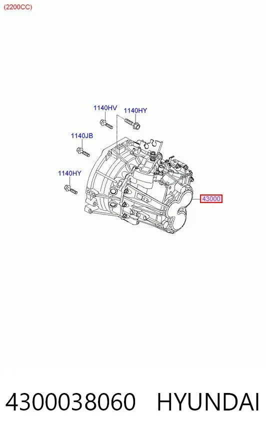КПП 4300038060 Hyundai/Kia