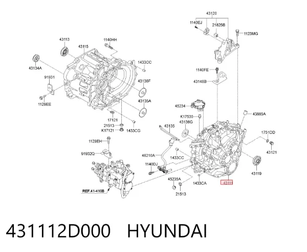 КПП 431112D000 Hyundai/Kia