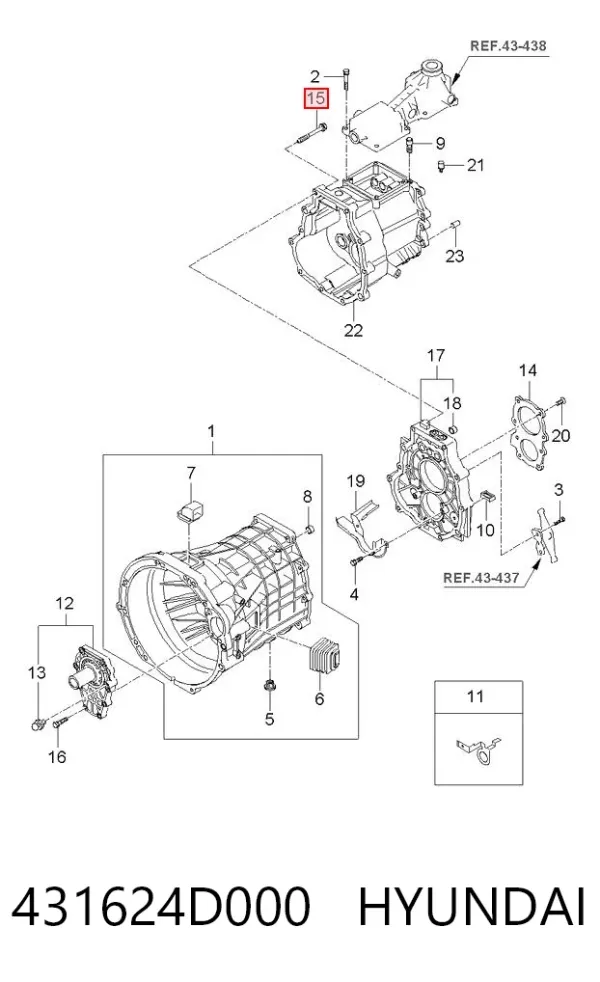  431624D000 Hyundai/Kia