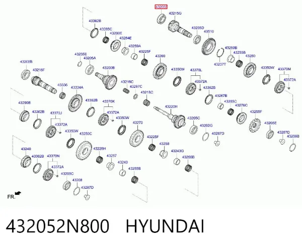  432052N800 Hyundai/Kia