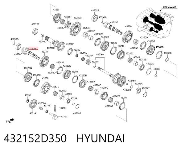  432152D350 Hyundai/Kia