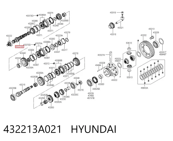  432213A021 Hyundai/Kia