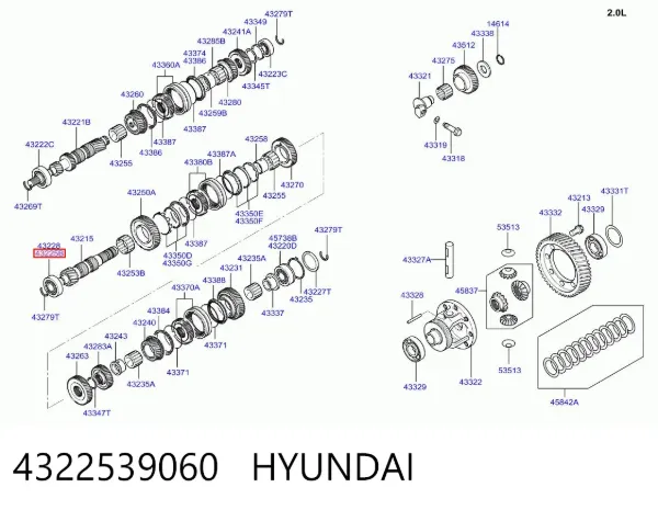  4322539060 Hyundai/Kia