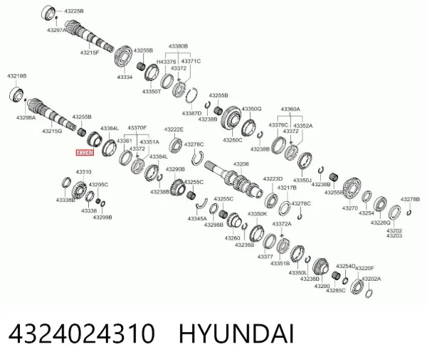  4324024310 Hyundai/Kia