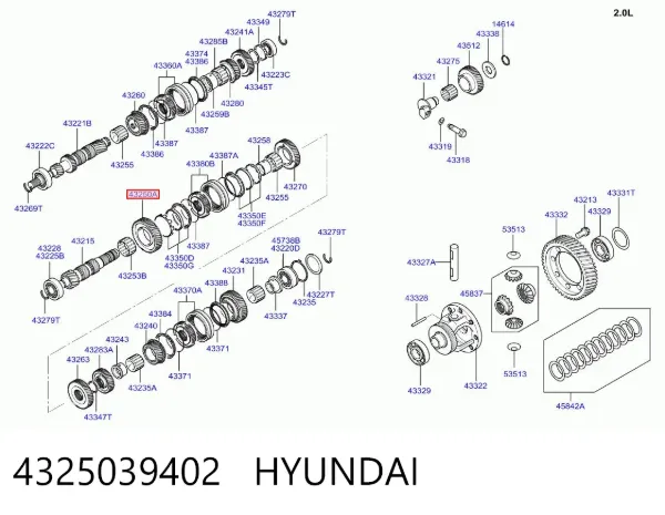  4325039402 Hyundai/Kia