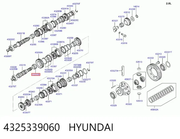  4325339060 Hyundai/Kia