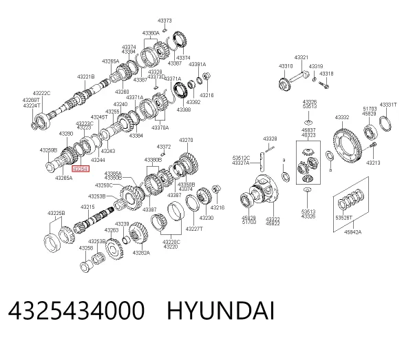  4325434000 Hyundai/Kia