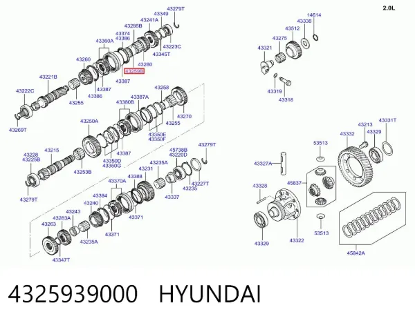  4325939000 Hyundai/Kia
