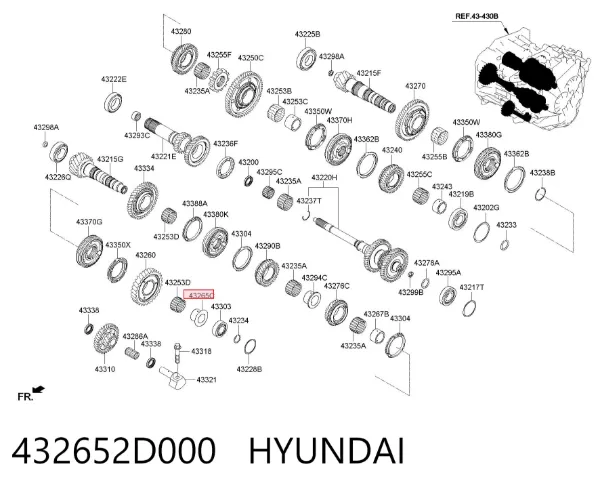  432652D000 Hyundai/Kia