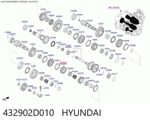  432902D010 Hyundai/Kia