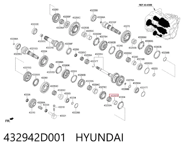  432942D001 Hyundai/Kia