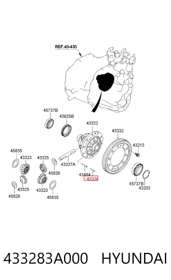  433283A000 Hyundai/Kia