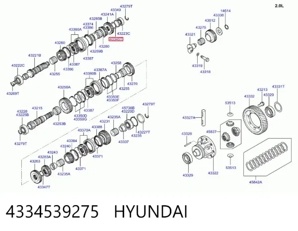  4334539275 Hyundai/Kia