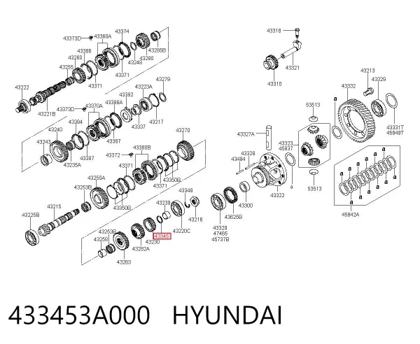  433453A000 Hyundai/Kia
