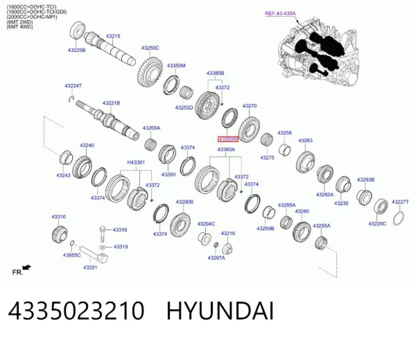 4335023210 Hyundai/Kia