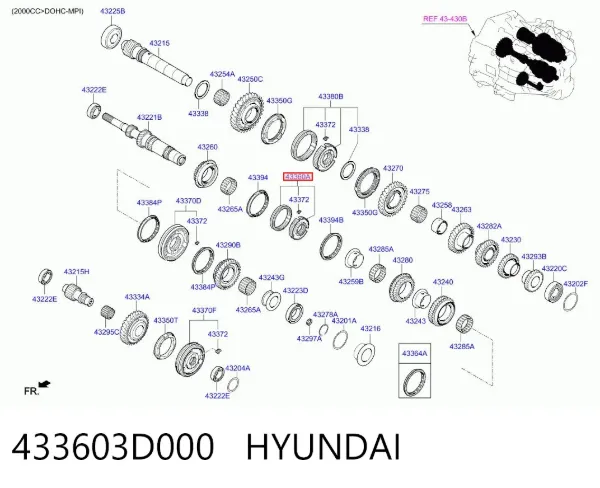  433603D000 Hyundai/Kia