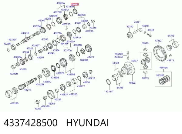  4337428500 Hyundai/Kia