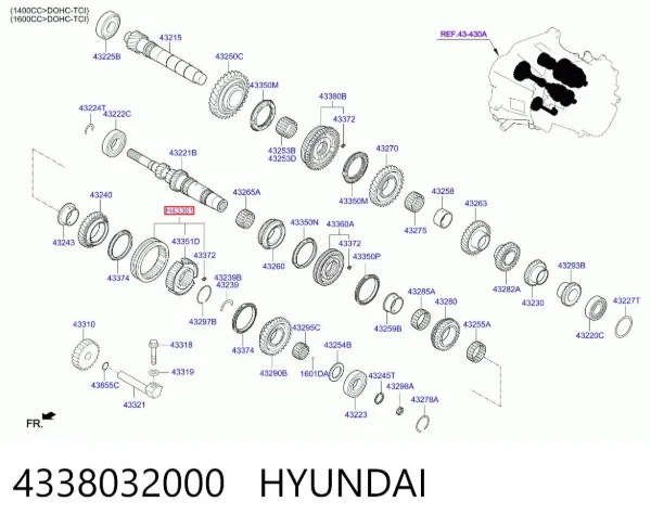  4338032000 Hyundai/Kia