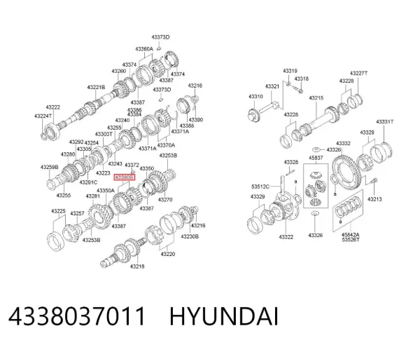  4338037011 Hyundai/Kia