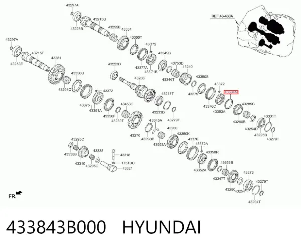  433843B000 Hyundai/Kia