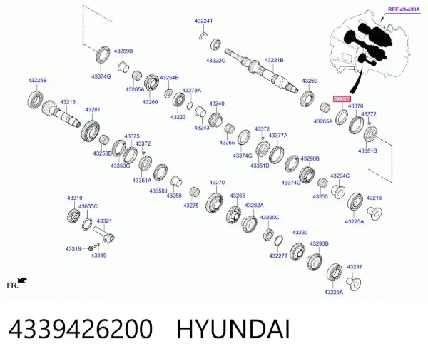 Кольцо синхронизатора 4339426200 Hyundai/Kia