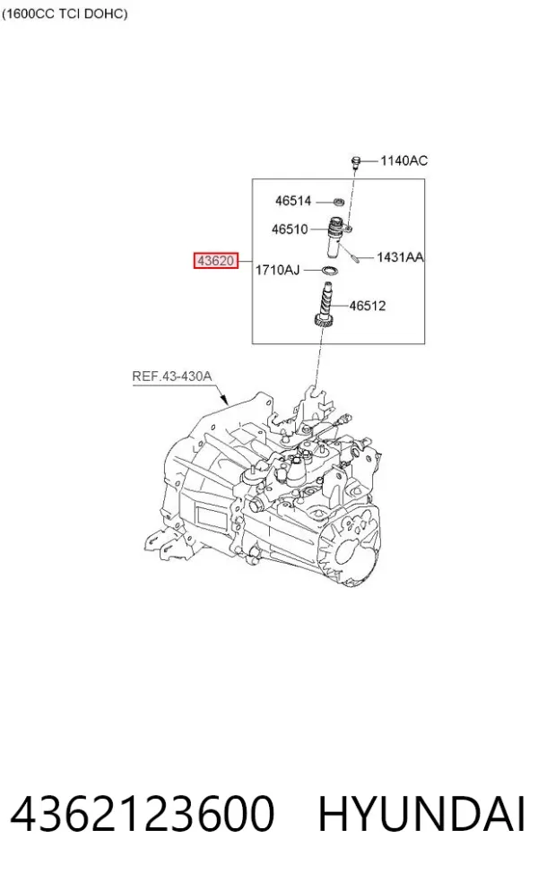  4362123600 Hyundai/Kia