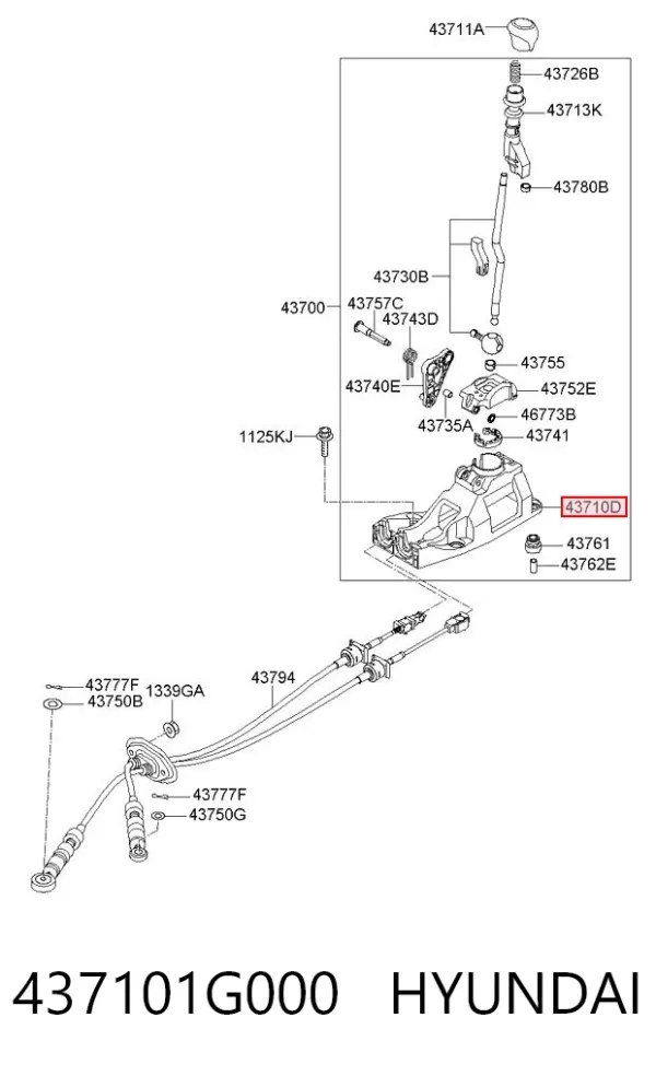  437101G000 Hyundai/Kia