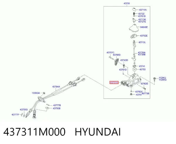  437311M000 Hyundai/Kia