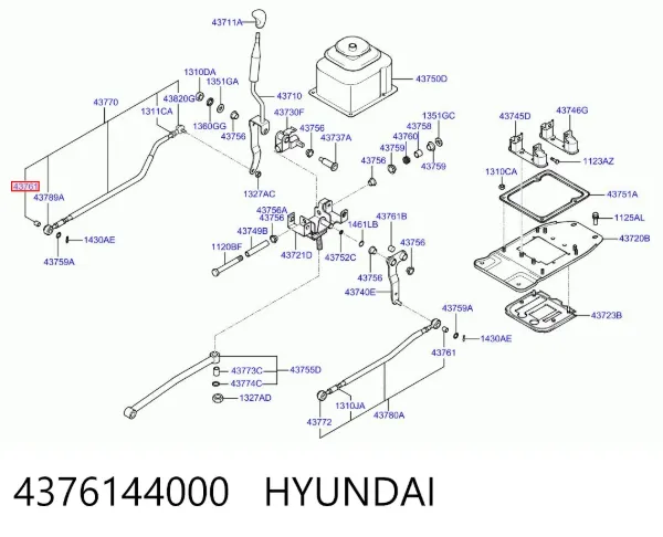Втулка кулисы 4376144000 Hyundai/Kia