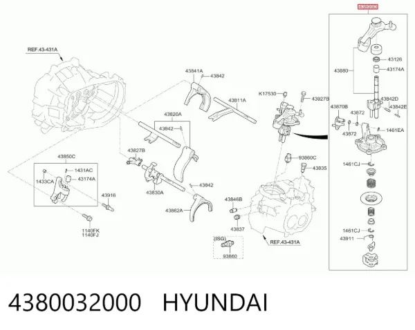  4380032000 Hyundai/Kia