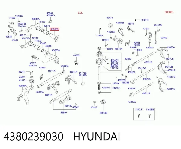  4380239030 Hyundai/Kia