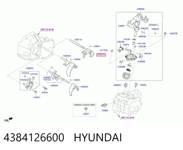  4384126600 Hyundai/Kia