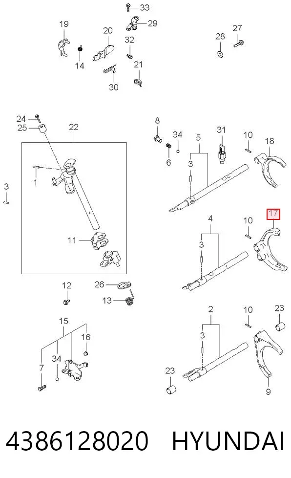  4386128020 Hyundai/Kia