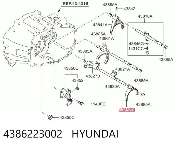  4386223002 Hyundai/Kia