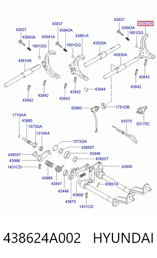  438624A002 Hyundai/Kia