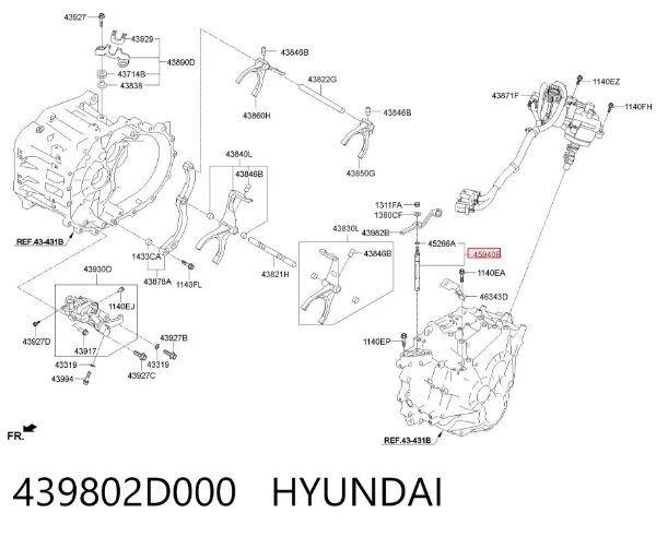  439802D000 Hyundai/Kia
