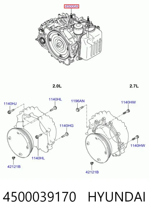 АКПП 4500039170 Hyundai/Kia