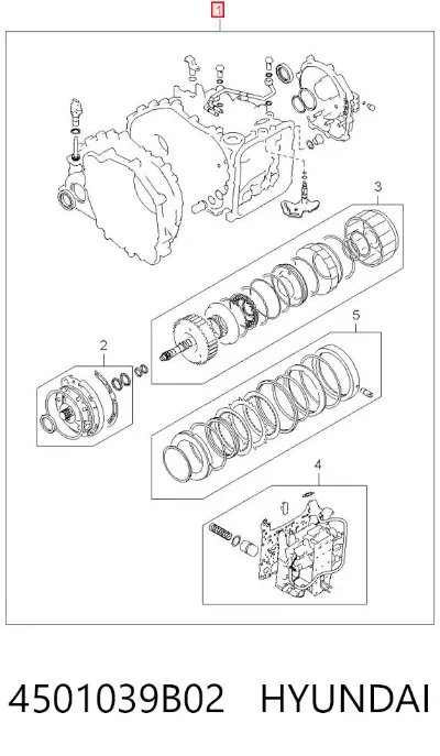 Ремкомплект АКПП HYUNDAI 4501039B02