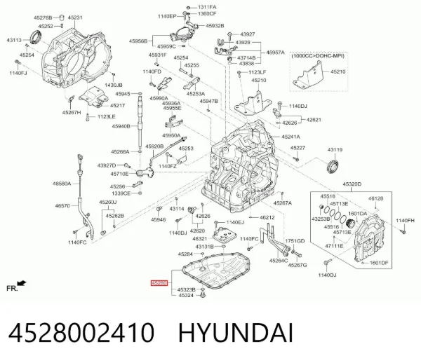 Поддон АКПП 4528002410 Hyundai/Kia