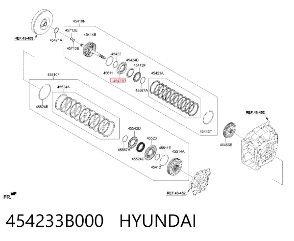  454233B000 Hyundai/Kia