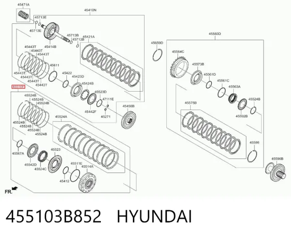  455103B852 Hyundai/Kia